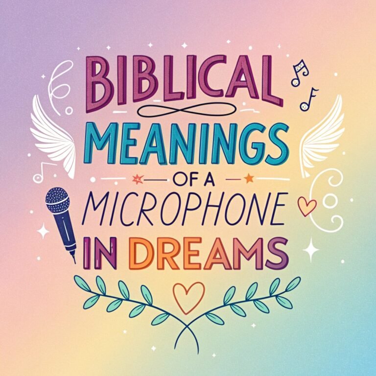 15 Biblical Meanings of a Microphone in Dreams: Hidden Divine Messages and Spiritual Significance