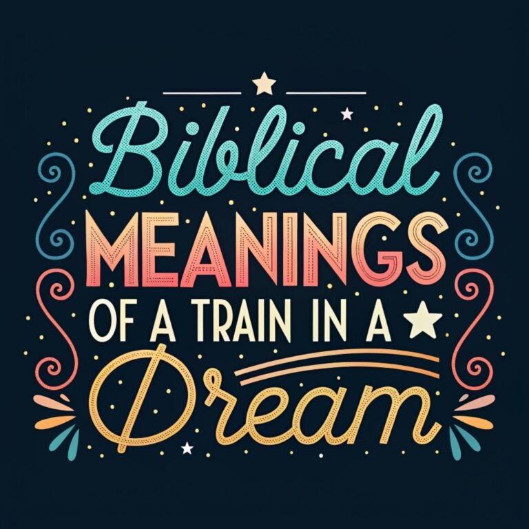 15 Biblical Meanings of a Train in a Dream: Profound Spiritual Symbolism and Divine Guidance