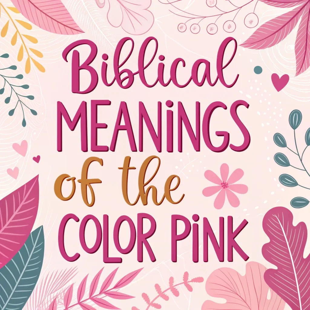 12 Biblical Meanings of the Color Pink: Divine Symbolisms of Love in Scripture