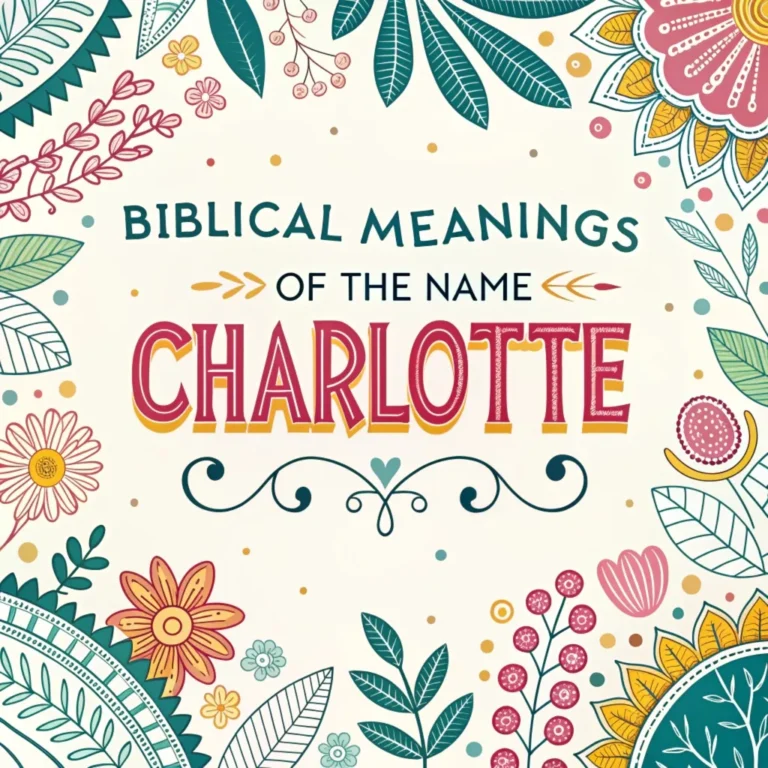 13 Biblical Meanings of the Name Charlotte: Hidden Spiritual Significances